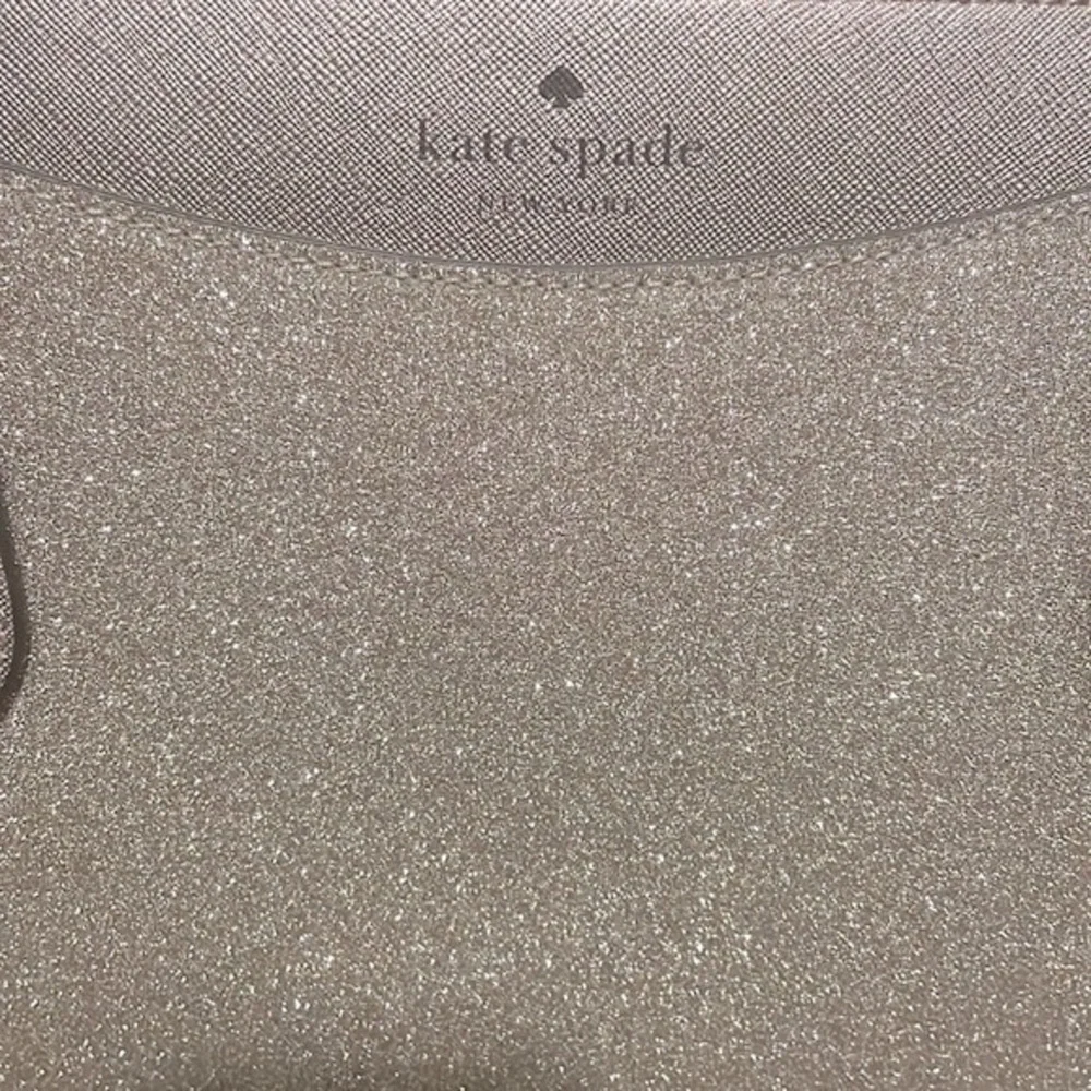 Kate Spade Lola Shimmy Glitter Rose Gold Holiday Tote Bag - Picture 8 of 14
